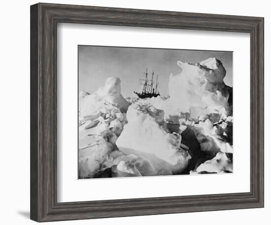 Ernest Shackleton's Ship Endurance Trapped in Ice-Bettmann-Framed Photographic Print