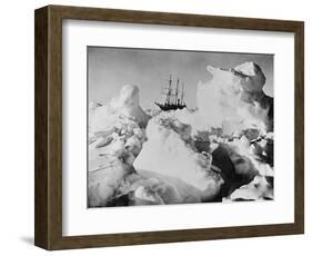 Ernest Shackleton's Ship Endurance Trapped in Ice-Bettmann-Framed Photographic Print