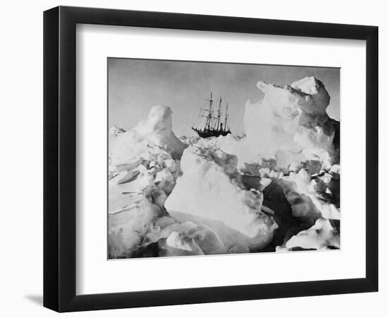 Ernest Shackleton's Ship Endurance Trapped in Ice-Bettmann-Framed Photographic Print