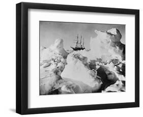 Ernest Shackleton's Ship Endurance Trapped in Ice-Bettmann-Framed Photographic Print