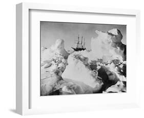 Ernest Shackleton's Ship Endurance Trapped in Ice-Bettmann-Framed Photographic Print