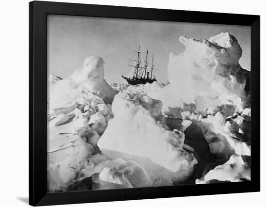 Ernest Shackleton's Ship Endurance Trapped in Ice-Bettmann-Framed Photographic Print