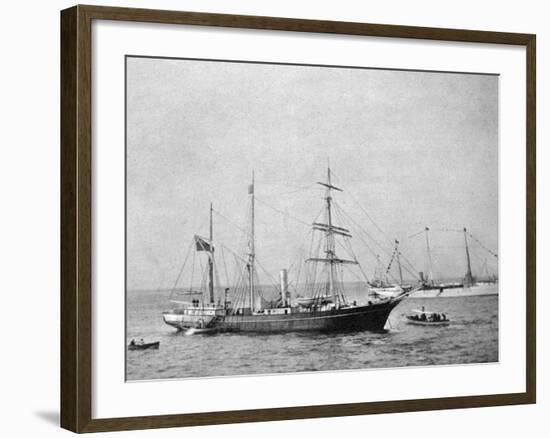 Ernest Shackleton's Ship HMS Nimrod, 1907-null-Framed Giclee Print