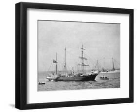 Ernest Shackleton's Ship HMS Nimrod, 1907-null-Framed Giclee Print