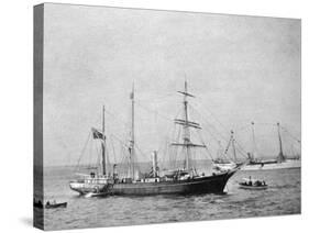 Ernest Shackleton's Ship HMS Nimrod, 1907-null-Stretched Canvas