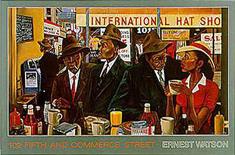 Commerce Street-Ernest Watson-Framed Art Print