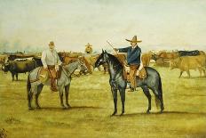 The Winners Enclosure, Encerrando El Ganado, 1910-Ernesto Icaza-Framed Giclee Print