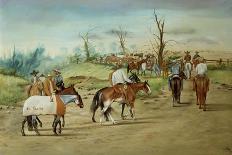 Horse Throwing-Ernesto Icaza-Laminated Art Print