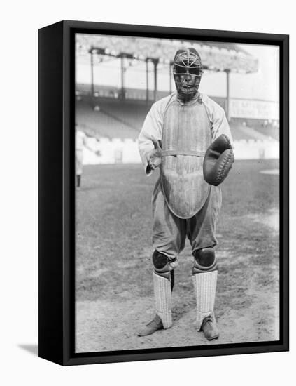 Ernie Krueger, Cleveland Indians, Baseball Photo - New York, NY-Lantern Press-Framed Stretched Canvas