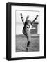 Ernie Nevers Playing on the Stanford University Football Team, California, 1927-null-Framed Photo