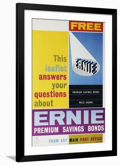 Ernie Premium Savings Bonds-null-Framed Art Print