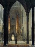 Cathedral in Winter, 1821-Ernst Ferdinand Oehme-Giclee Print