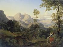 Roman Landscape with Mountains, C. 1825-Ernst Fries-Giclee Print