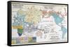 Ernst Haeckel Map Lemuria Human Origins-Paul Stewart-Framed Stretched Canvas