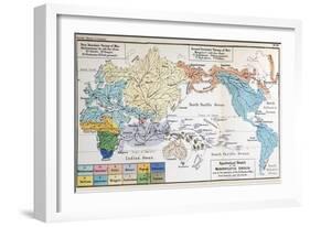 Ernst Haeckel Map Lemuria Human Origins-Paul Stewart-Framed Photographic Print