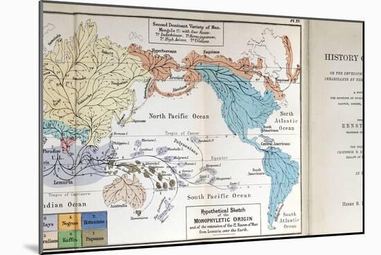 Ernst Haeckel Map Lemuria Human Origins-Paul Stewart-Mounted Photographic Print