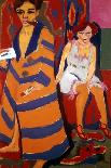 Self Portrait with a Model, 1907-Ernst Kirchner-Mounted Giclee Print