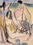 Seated Girl-Ernst Ludwig Kirchner-Giclee Print