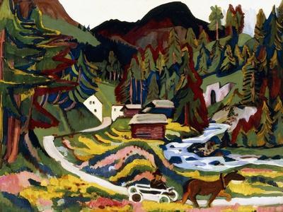 Landscape in Spring, Sertig, 1924-25