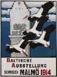 Baltische Ausstellung - Schweden Malmo Travel Poster-Ernst Norlind-Stretched Canvas