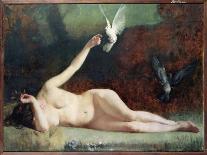 Woman with Pigeons, circa 1883-Ernst Philippe Zacharie-Framed Giclee Print