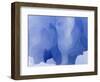 Eroded Blue Iceberg Floating at South Georgia Island-John Eastcott & Yva Momatiuk-Framed Photographic Print