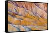 Eroded Hills Below Zabriskie Point, Death Valley National Park. California Usa-Russ Bishop-Framed Stretched Canvas
