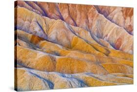 Eroded Hills Below Zabriskie Point, Death Valley National Park. California Usa-Russ Bishop-Stretched Canvas