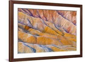 Eroded Hills Below Zabriskie Point, Death Valley National Park. California Usa-Russ Bishop-Framed Photographic Print