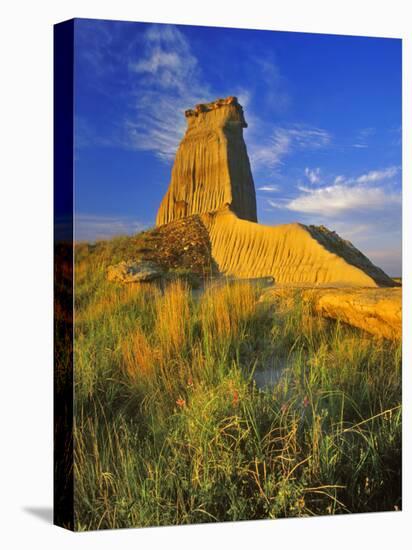 Eroded Monument in the Little Missouri National Grasslands, North Dakota, USA-Chuck Haney-Stretched Canvas