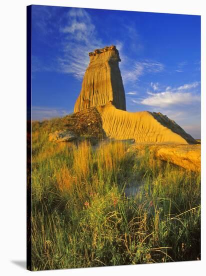Eroded Monument in the Little Missouri National Grasslands, North Dakota, USA-Chuck Haney-Stretched Canvas