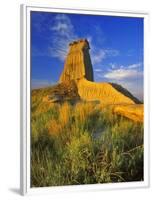 Eroded Monument in the Little Missouri National Grasslands, North Dakota, USA-Chuck Haney-Framed Photographic Print