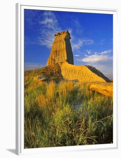 Eroded Monument in the Little Missouri National Grasslands, North Dakota, USA-Chuck Haney-Framed Photographic Print