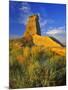 Eroded Monument in the Little Missouri National Grasslands, North Dakota, USA-Chuck Haney-Mounted Photographic Print