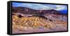Eroded Mountains at Zabriskie Point, Detah Valley, California-George Oze-Framed Stretched Canvas