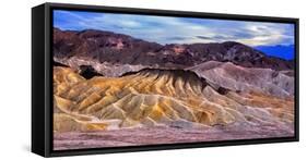 Eroded Mountains at Zabriskie Point, Detah Valley, California-George Oze-Framed Stretched Canvas