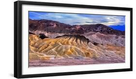 Eroded Mountains at Zabriskie Point, Detah Valley, California-George Oze-Framed Photographic Print