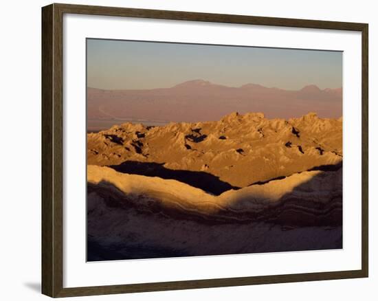 Eroded Mountains in the Valley of the Moon in the San Pedro De Atacama, Chile, South America-Mcleod Rob-Framed Photographic Print