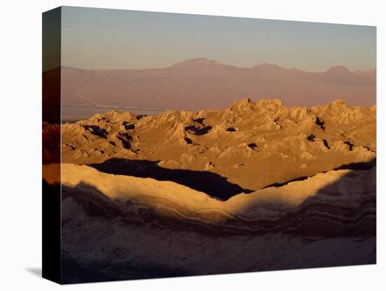 Eroded Mountains in the Valley of the Moon in the San Pedro De Atacama, Chile, South America-Mcleod Rob-Stretched Canvas