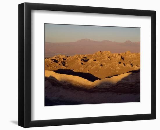 Eroded Mountains in the Valley of the Moon in the San Pedro De Atacama, Chile, South America-Mcleod Rob-Framed Photographic Print