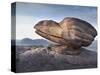 Eroded Rock on Summit of Cul Mor with Suilven Mountain in the Background, Assynt Mountains, UK-Joe Cornish-Stretched Canvas