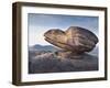 Eroded Rock on Summit of Cul Mor with Suilven Mountain in the Background, Assynt Mountains, UK-Joe Cornish-Framed Photographic Print