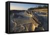 Eroded sandstone concretions and formations at Shore Acres State Park, Oregon.-Alan Majchrowicz-Framed Stretched Canvas