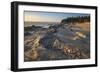 Eroded sandstone concretions and formations at Shore Acres State Park, Oregon.-Alan Majchrowicz-Framed Photographic Print