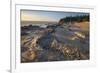 Eroded sandstone concretions and formations at Shore Acres State Park, Oregon.-Alan Majchrowicz-Framed Photographic Print