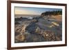 Eroded sandstone concretions and formations at Shore Acres State Park, Oregon.-Alan Majchrowicz-Framed Photographic Print