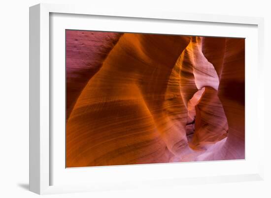 Eroded Sandstone Patterns on Walls of Lower Canyon-Juan Carlos Munoz-Framed Photographic Print