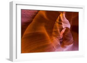 Eroded Sandstone Patterns on Walls of Lower Canyon-Juan Carlos Munoz-Framed Photographic Print