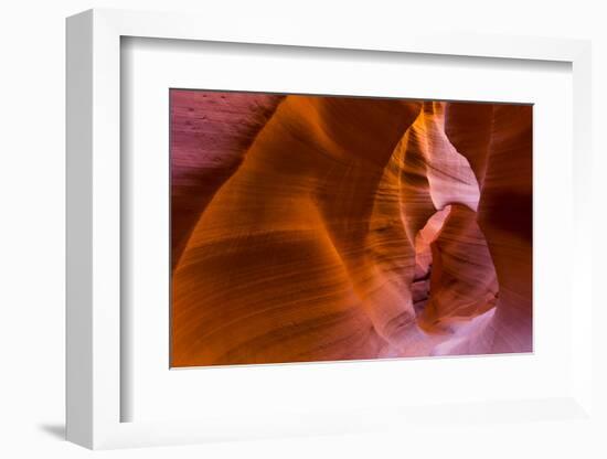 Eroded Sandstone Patterns on Walls of Lower Canyon-Juan Carlos Munoz-Framed Photographic Print