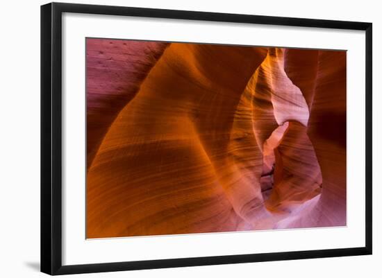 Eroded Sandstone Patterns on Walls of Lower Canyon-Juan Carlos Munoz-Framed Photographic Print